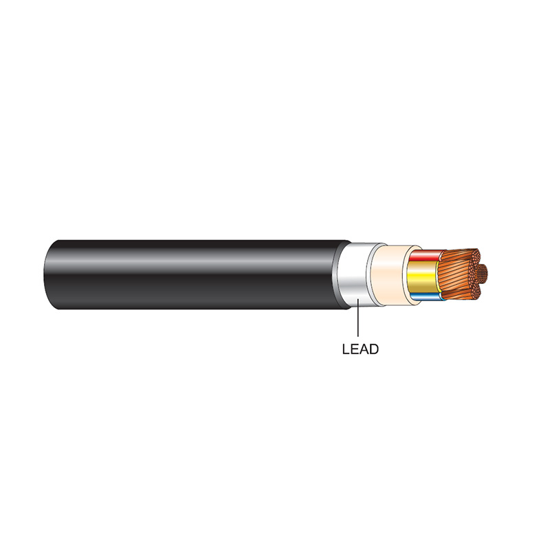 Low Voltage Lead Sheathed Armoured 3 and Half-Core Lead Sheathed Cable Copper Conductors 600/1000 volts LV Leads sheathed